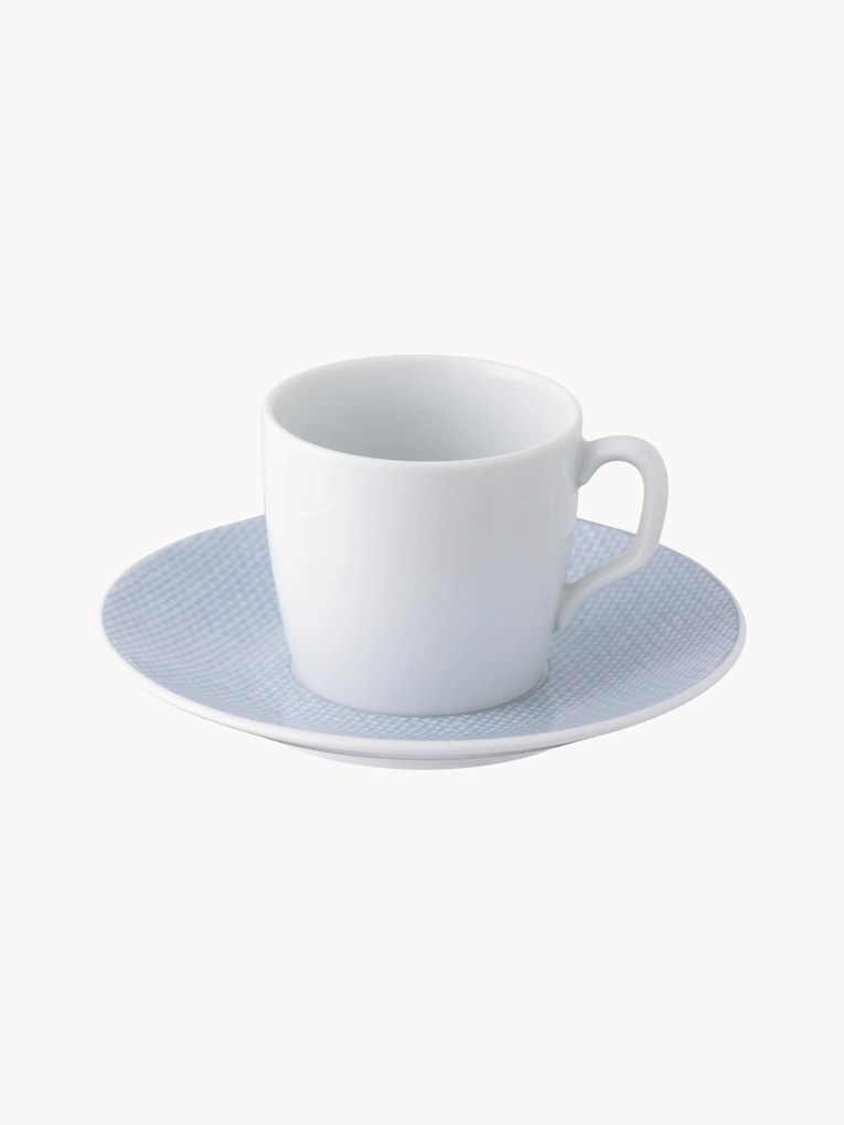 Chávenas de café em porcelana artesanal com pires Cosmopolitan, 2 uni.