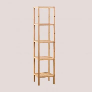 Estante 35x145 Cm Em Bambu Zarak Bambu - Sklum