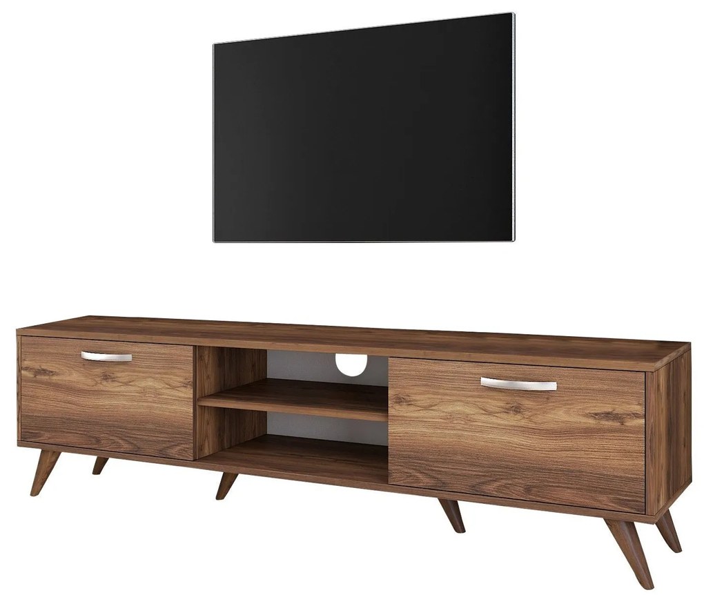 Móvel TV A9 – Nogueira – 180 cm x 48,6 cm x 35 cm