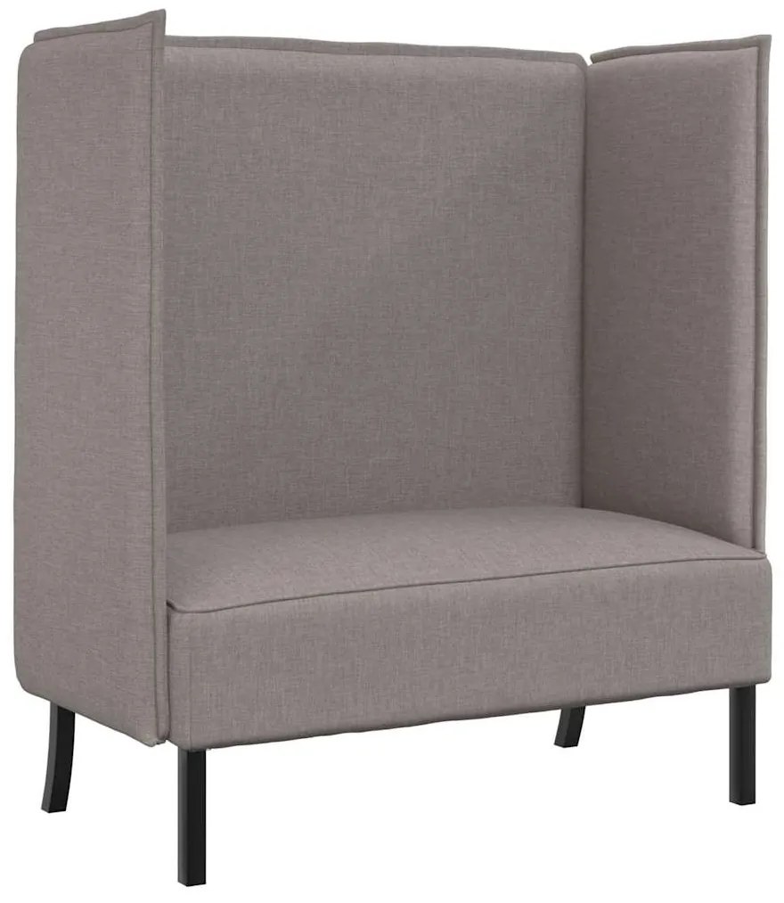 Sofá Alto Taupe 109x56x121 cm Tecido