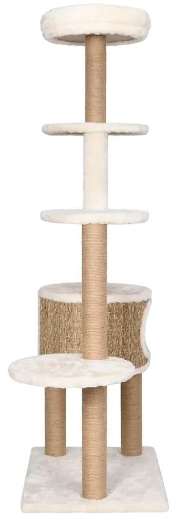 Árvore para gatos c/ postes e almofadão 148 cm erva marinha