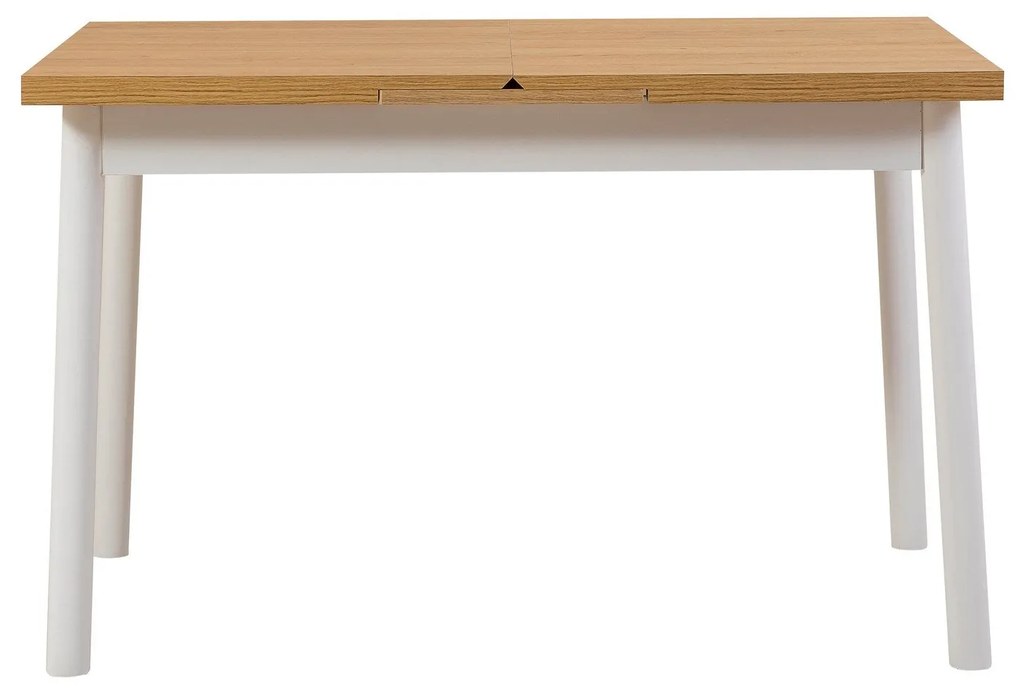 Conjunto de Mesa de Jantar Extensível e Cadeiras Oliver – Branco – Mes