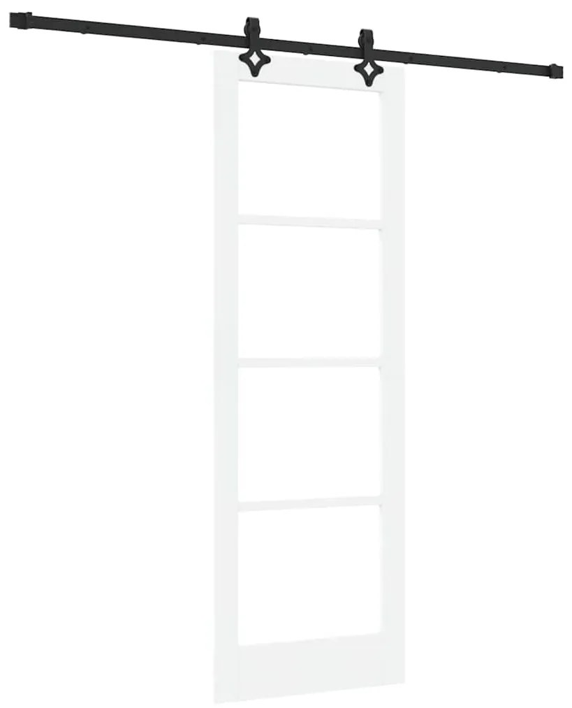 Porta Deslizante vidaXL com Conjunto de Acessórios Branca 73.5x211 cm