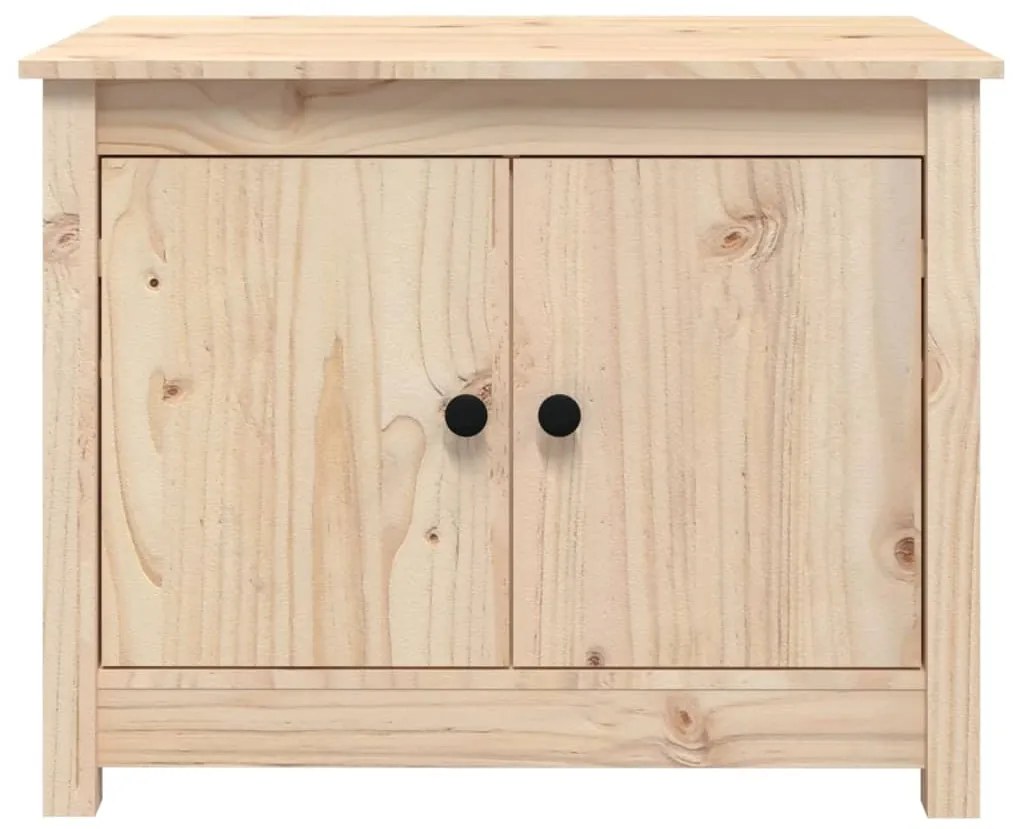 Mesa de centro 71x49x55 cm madeira de pinho maciça