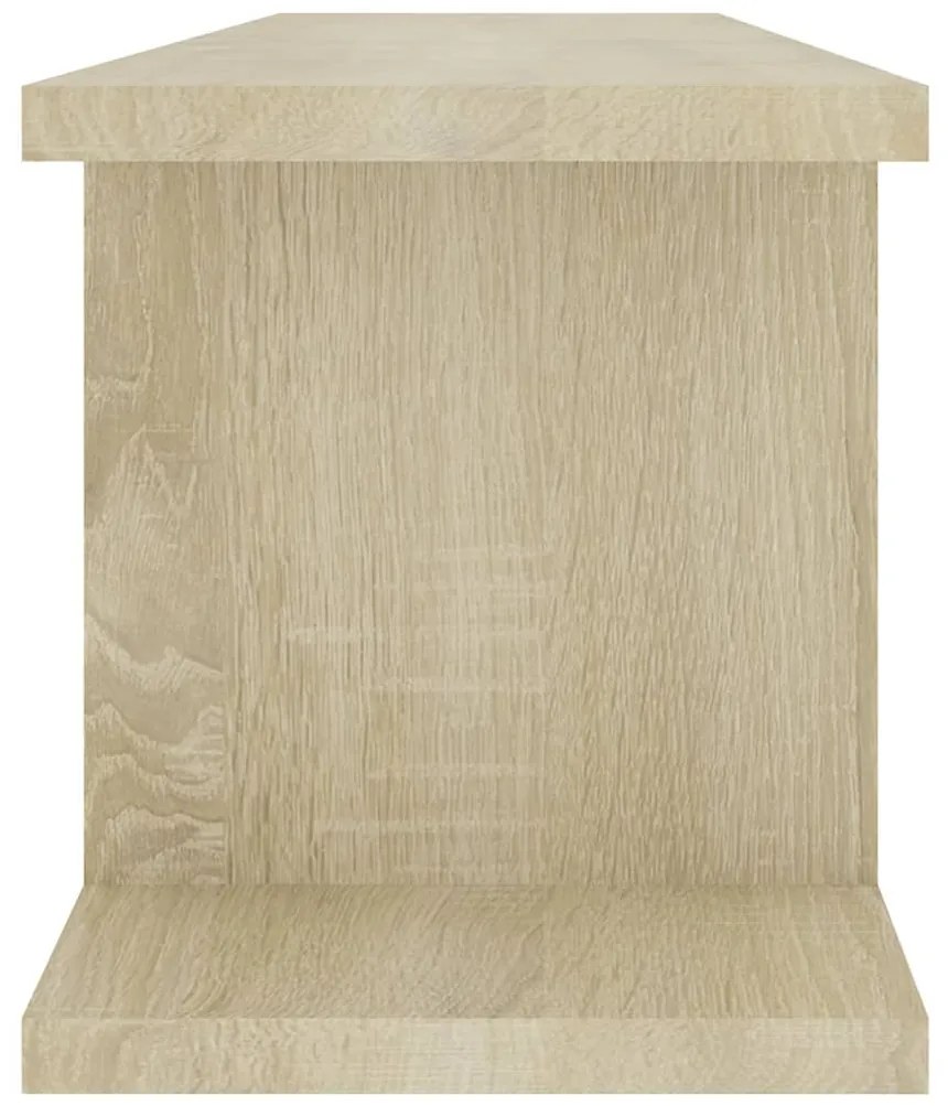 Estantes de parede 2 pcs 78x18x20 cm deriv. madeira sonoma