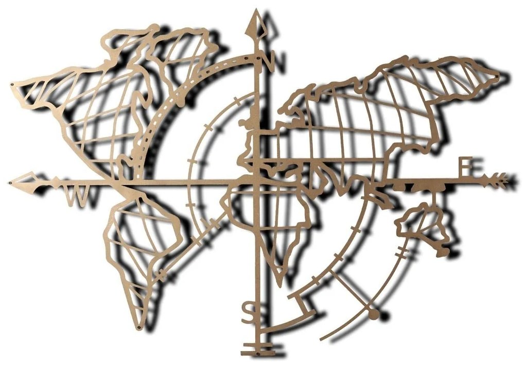 Acessório Decorativo de Parede Mt-04 – Dourado – 65 x 95 cm