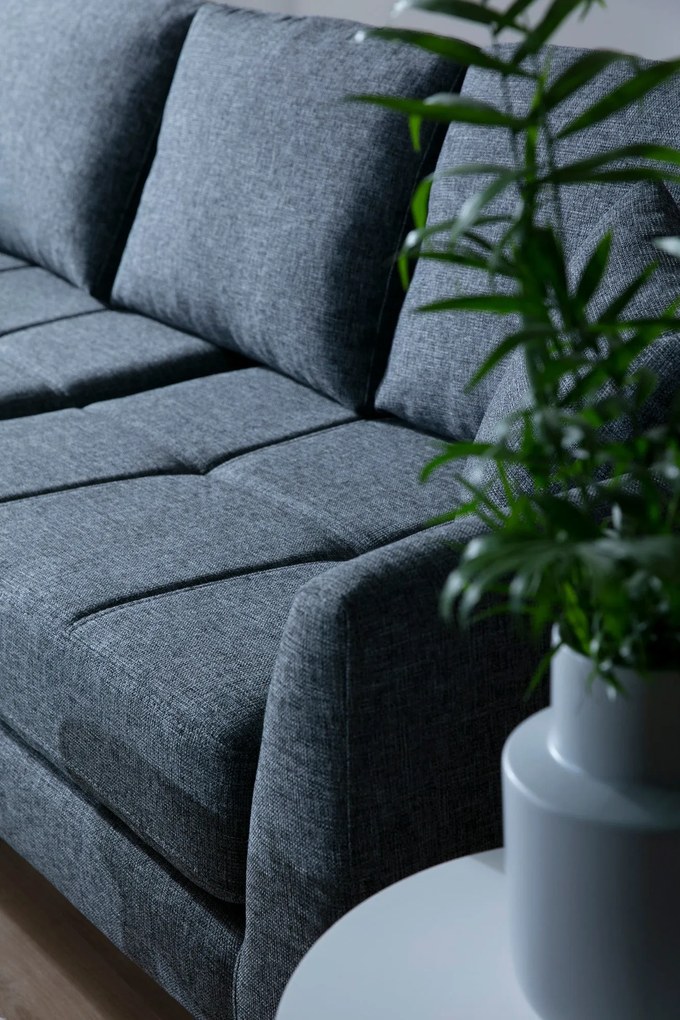 Sofá de Canto Tempo – Cinza Escuro – 300 cm x 83 cm x 90 cm