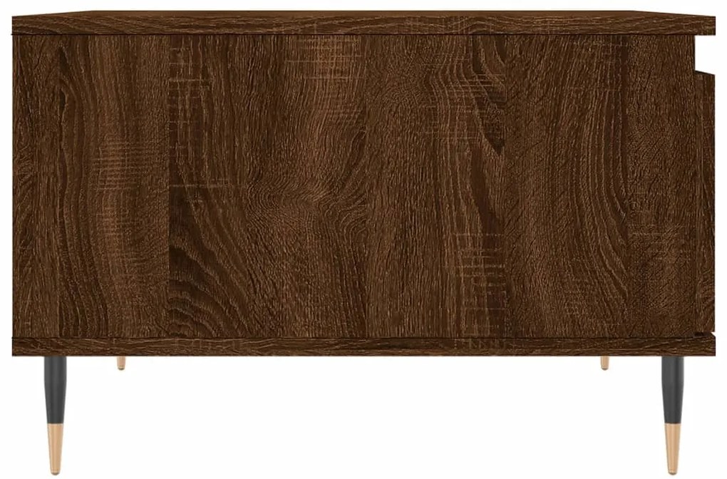 Mesa de centro 55x55x36,5cm derivados madeira carvalho castanho