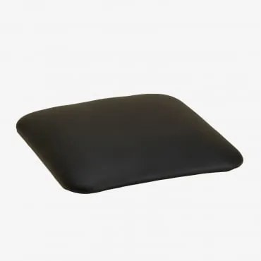 Almofada Quadrada 25x25 Cm Para Banco Em Polipele Lix Preto - Sklum