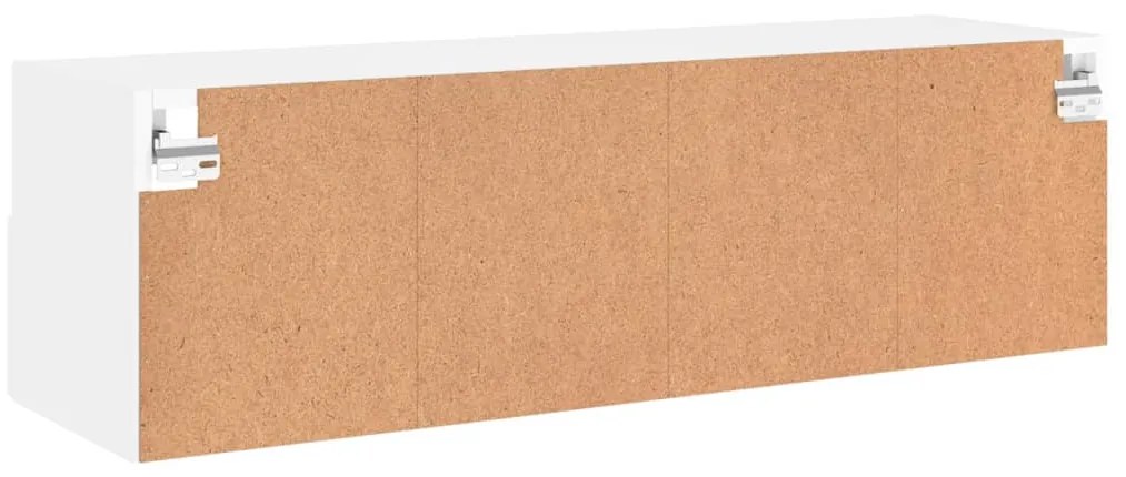 Móvel de parede p/ TV 100x30x30 cm derivados de madeira branco