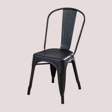 Cadeira De Jantar Empilhável Matte Lix Preto - Sklum