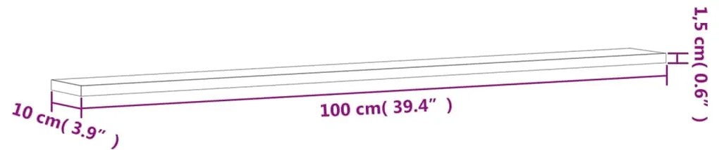 Prateleiras de parede 4pcs derivados de madeira carvalho fumado