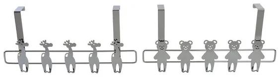 Ganchos para Portas Dekodonia Animais Aço Inoxidável (2 Pcs) (33 X 16 cm)