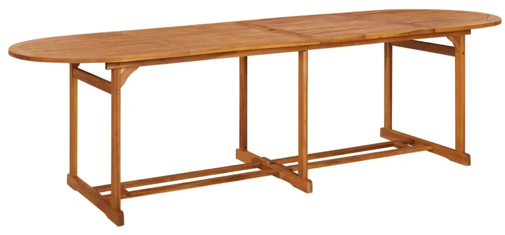 13 pcs conjunto de jantar para jardim 280x90x75cm acácia maciça