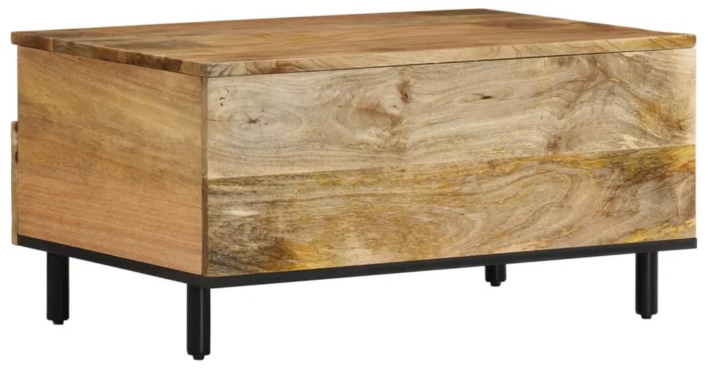 Mesa de centro 80x54x40 cm madeira de mangueira maciça