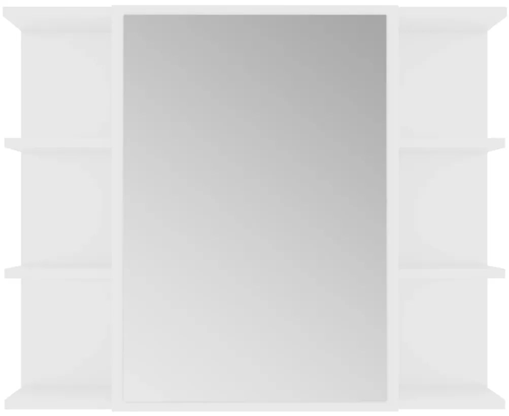 4 pcs conjunto de móveis de casa de banho contraplacado branco
