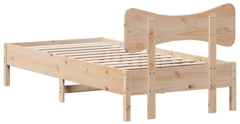 Cama sem colchão 90x190 cm madeira de pinho maciça