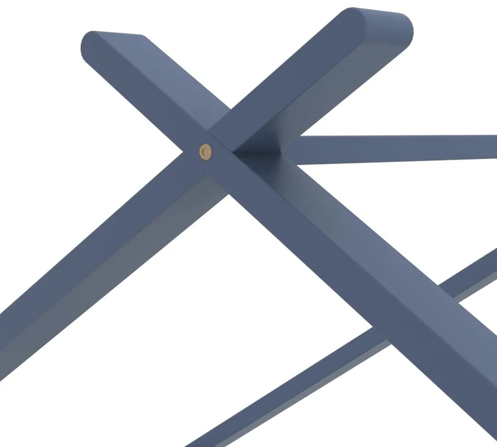 Estrutura de cama para crianças 90x200 cm pinho maciço cinzento