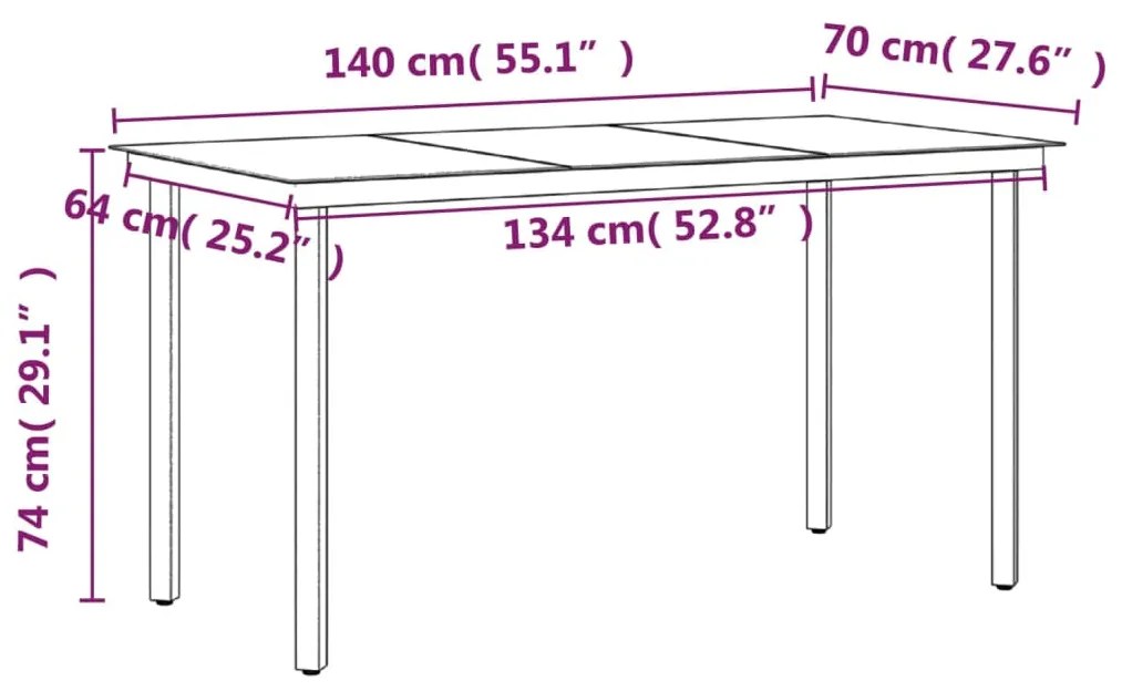 5 pcs conjunto de jantar p/ jardim c/ almofadões preto