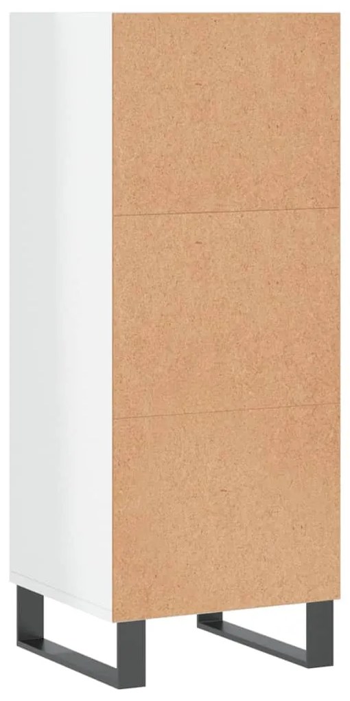Aparador 34,5x32,5x90 cm derivados de madeira branco brilhante
