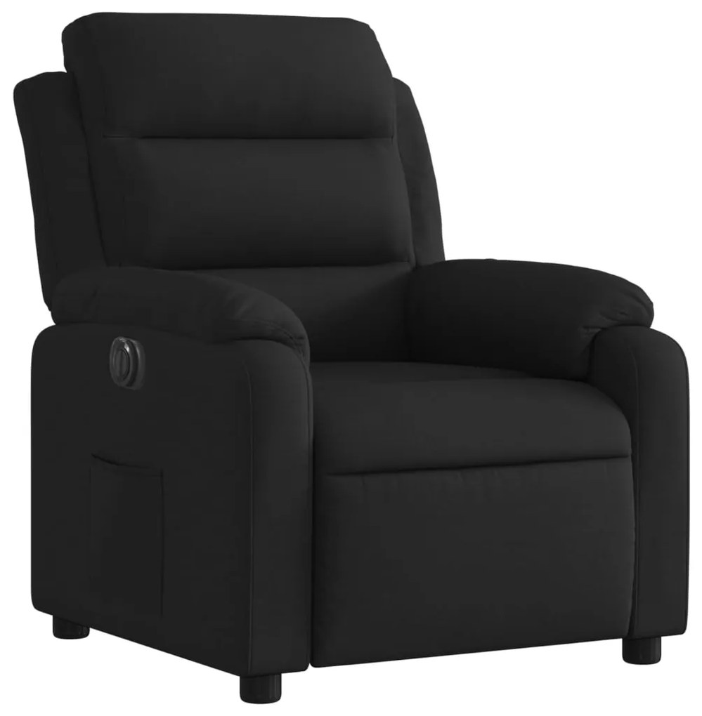 Poltrona elétrica reclinável tecido preto