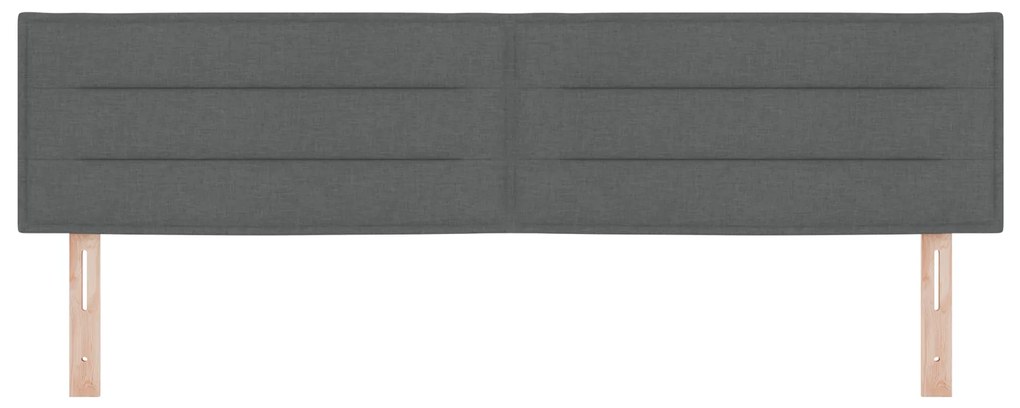 Cabeceira vidaXL Design Linhas Cinza Escuro 180 cm Tecido