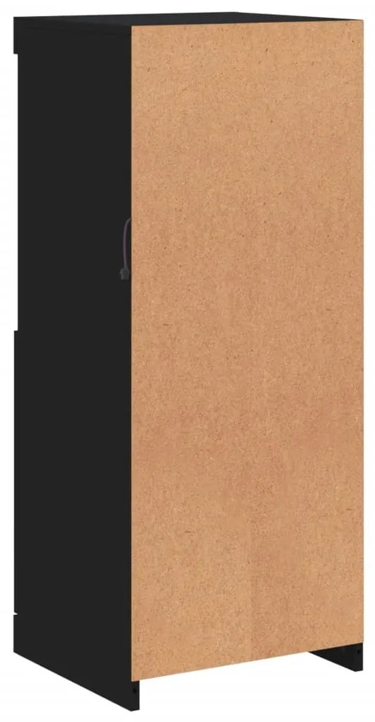 Aparador com luzes LED 41x37x100 cm preto