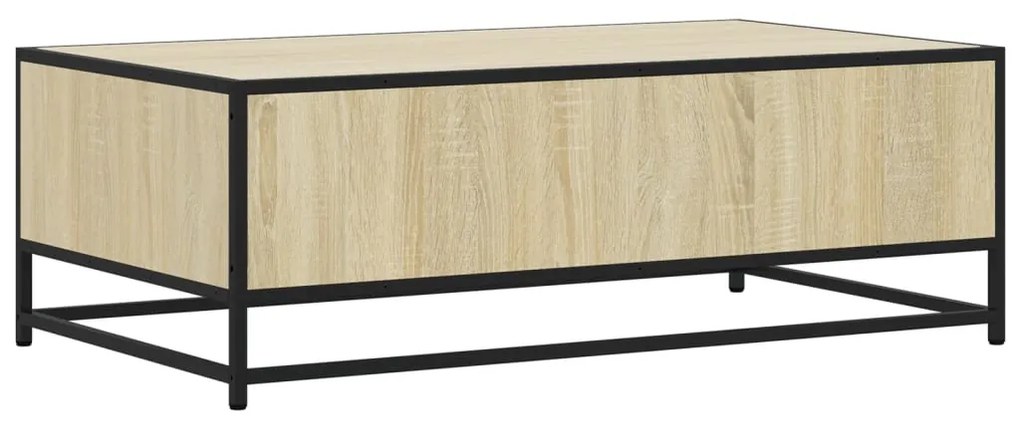 Mesa de centro 100x57x35cm deriv. madeira/metal carvalho sonoma