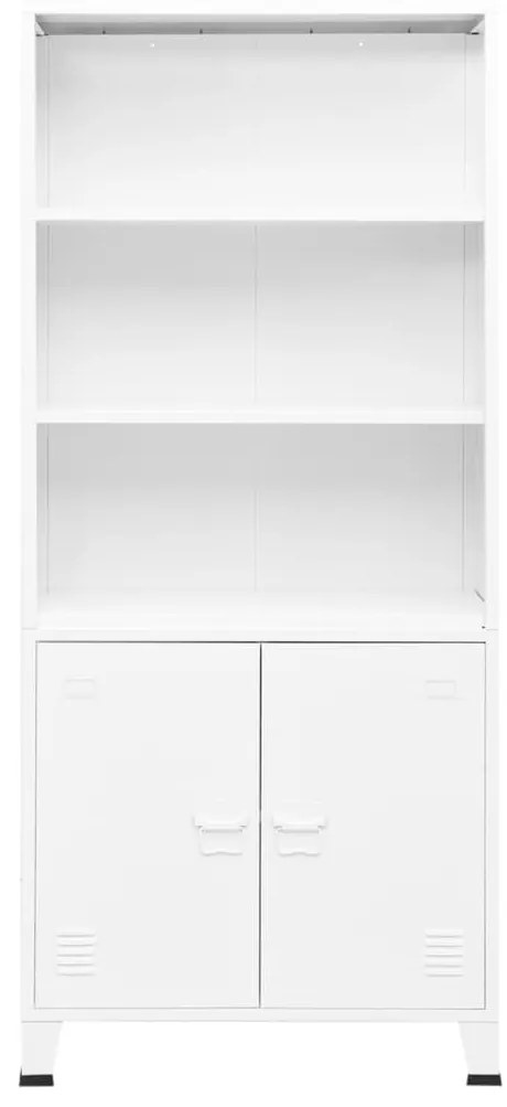 Estante industrial 80x32x180 cm aço branco