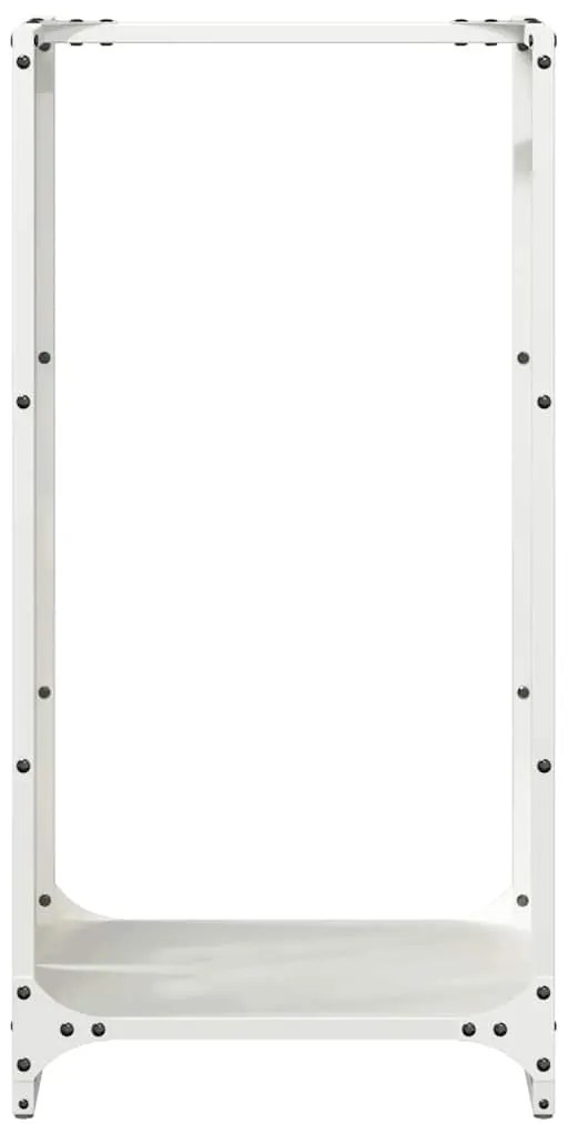 Suporte para lenha 40x30x80 cm aço laminado a frio branco