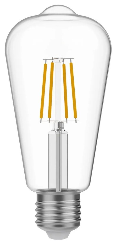 Lâmpada LED Edison Transparente ST64 4W 470Lm E27 2700K - E03