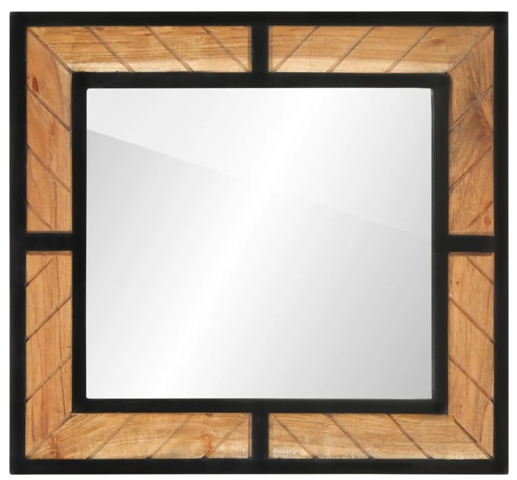 vidaXL Espelho de casa de banho 60x1x55 cm madeira de acácia maciça