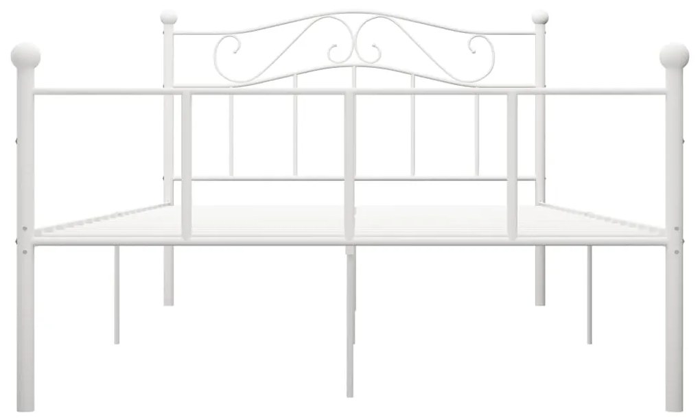 Estrutura de cama 160x200 cm metal branco