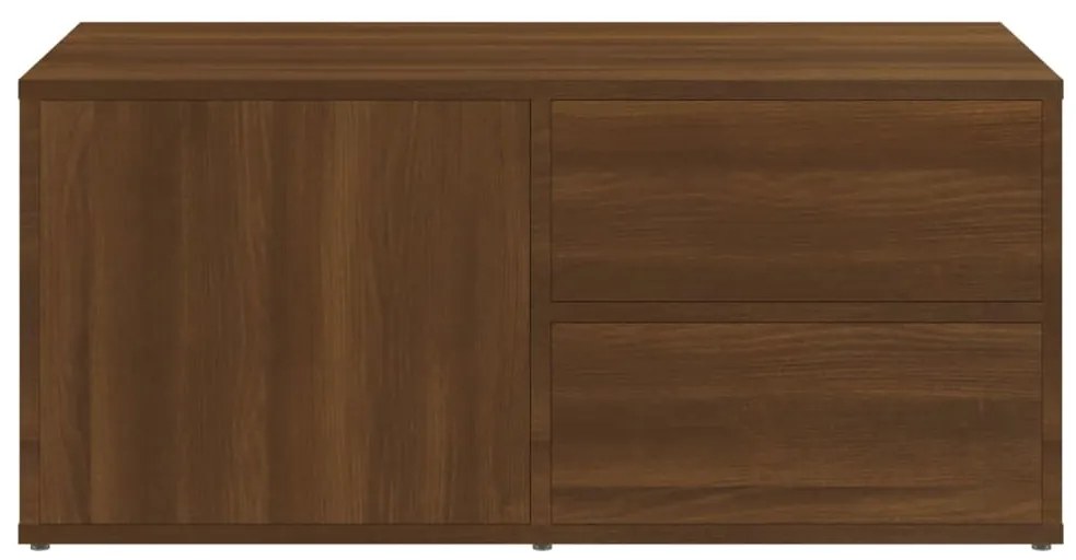 Móvel TV 80x34x36 cm derivados de madeira cor carvalho castanho