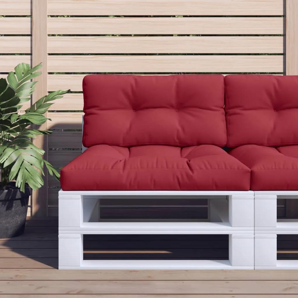 Almofadão para sofá de paletes 70x40x10 cm vermelho-tinto