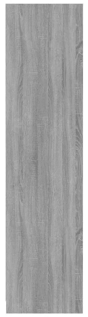Roupeiro 100x50x200 cm derivados de madeira cinzento sonoma