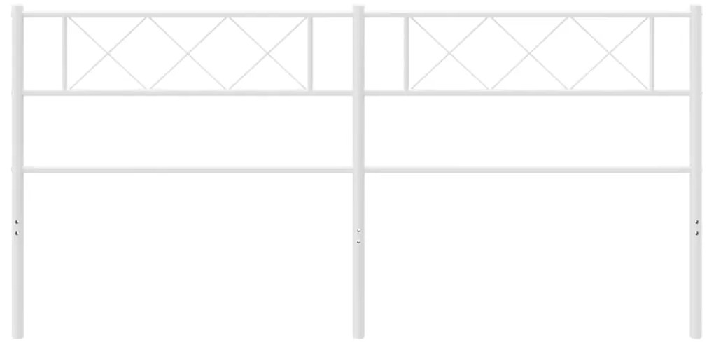 Cabeceira de cama 160 cm metal branco