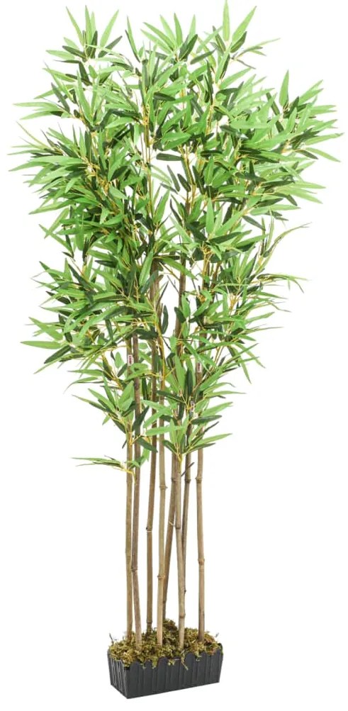 vidaXL Árvore de bambu artificial 1288 folhas 180 cm verde