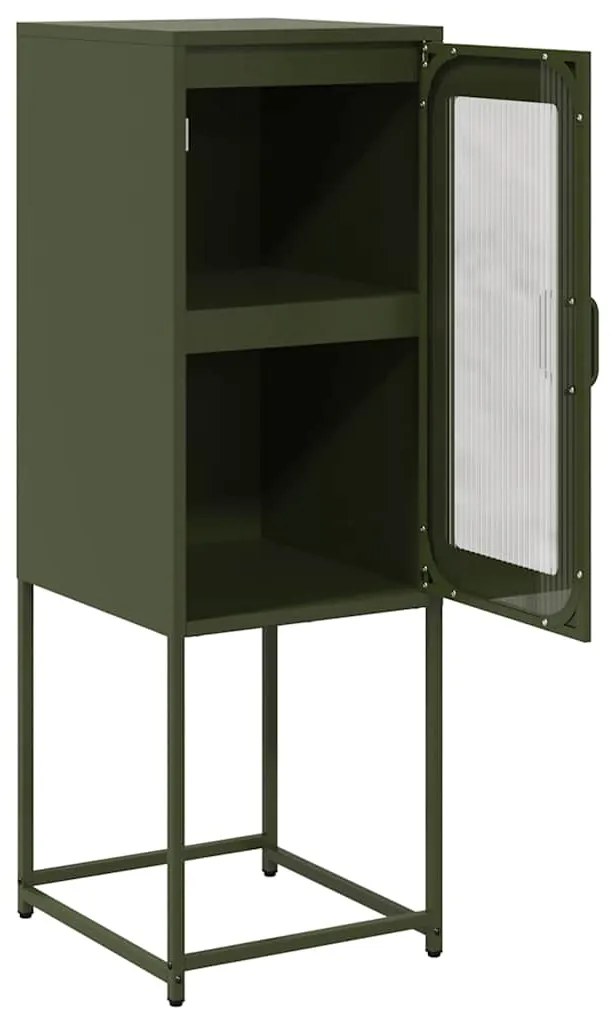 Aparador 36x39x107 cm aço laminado a frio verde-azeitona