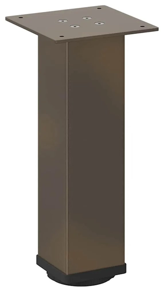 Pés para mesa de centro 4 peças aço natural 42-44 cm aço