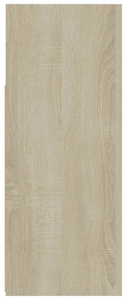 Aparador com luzes LED 115,5x30x75 cm carvalho sonoma