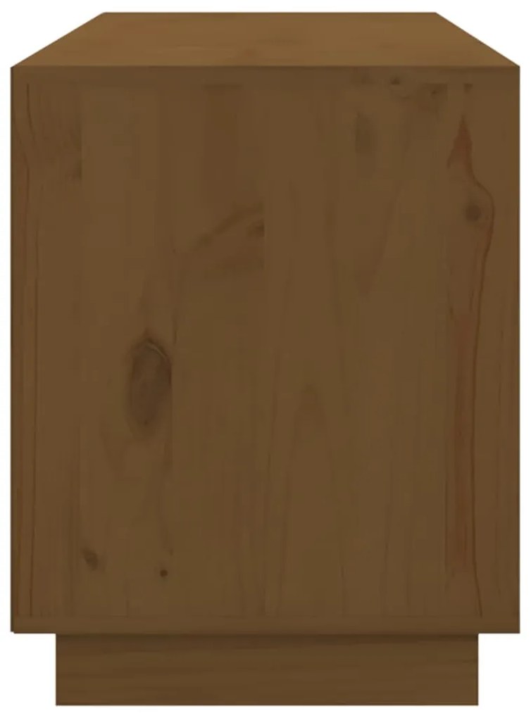 Móvel de TV 176x37x47,5 cm madeira de pinho maciça castanho mel