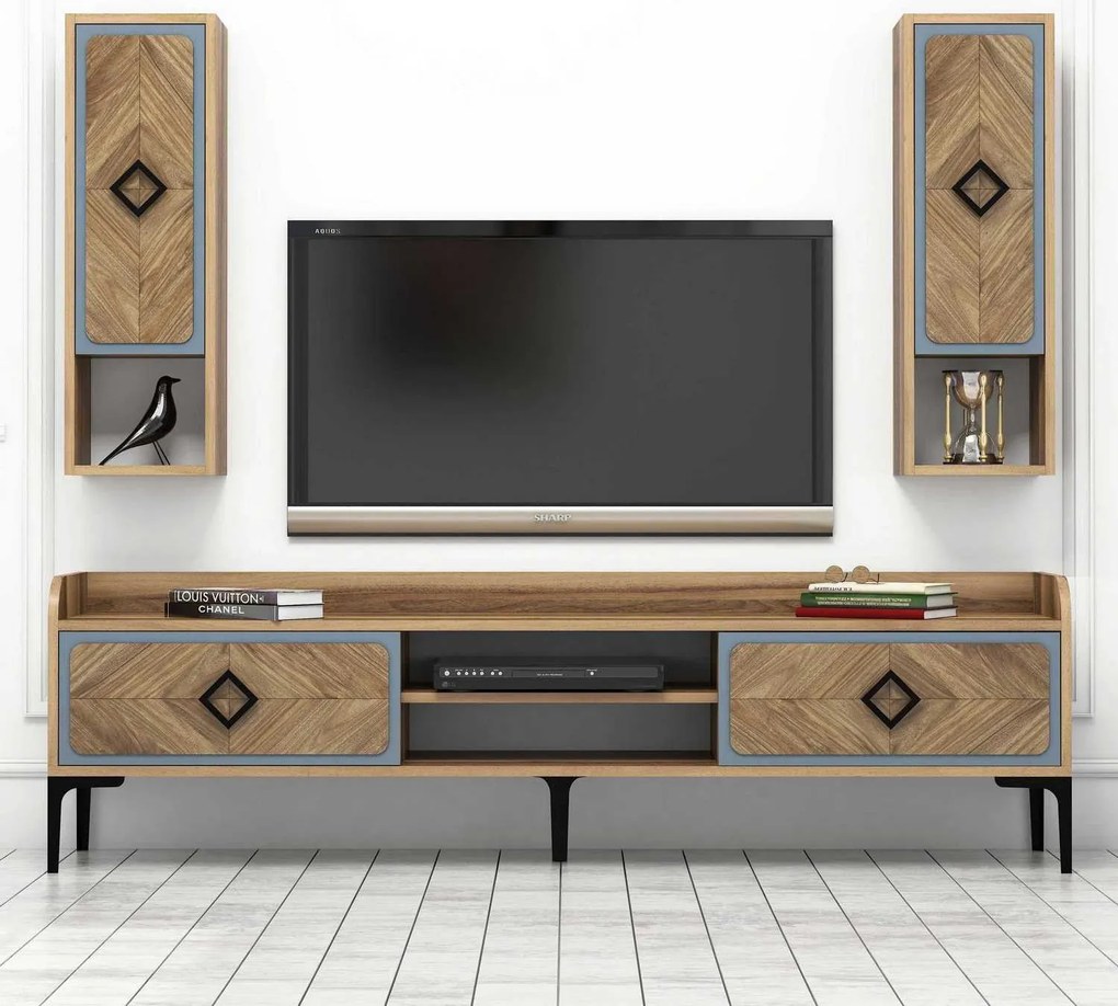 Unidade de TV Samba – Nogueira Azul – 180 cm x 52 cm x 35 cm
