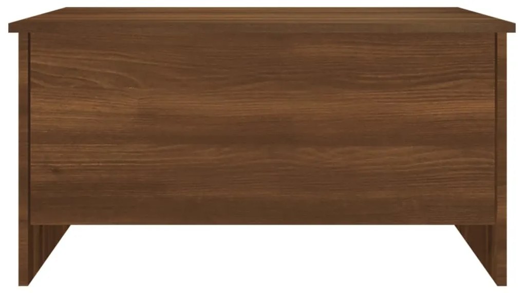 Mesa centro 80x55,5x41,5cm madeira processada carvalho castanho