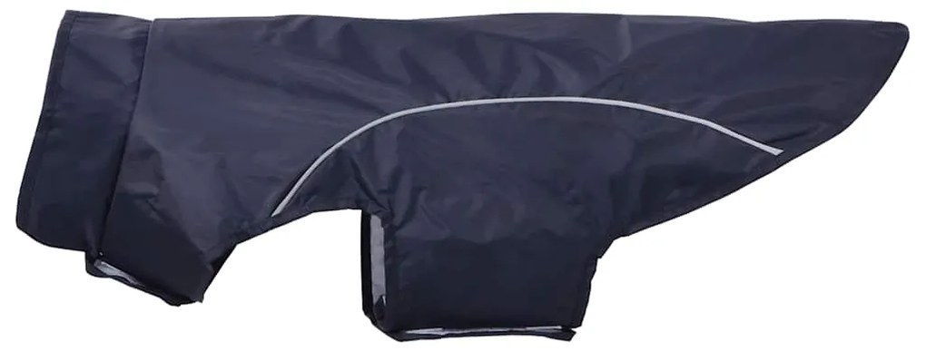 Capa de chuva para cães com tiras reflectoras azul-marinho XL