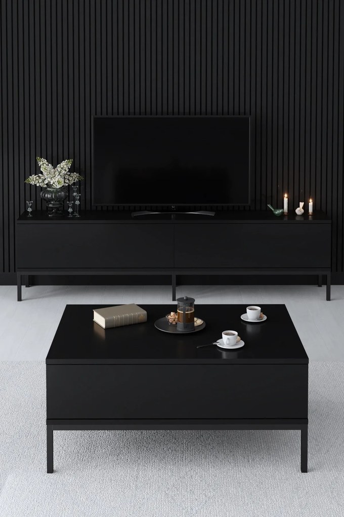Mesa de Centro Lord – Preto – 90x40x60 cm