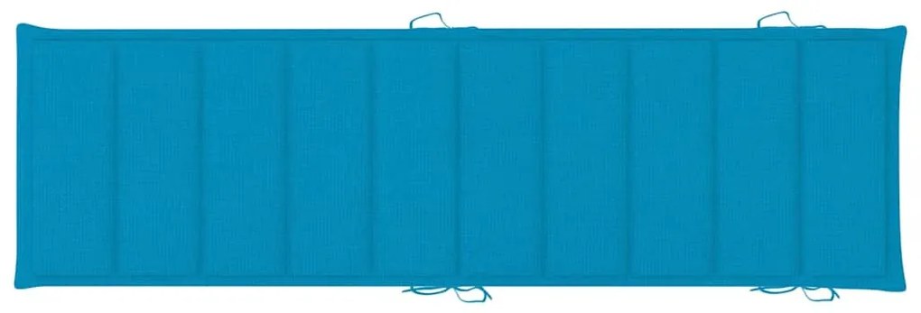 Espreguiçadeiras com mesa e almofadões 2 pcs acácia maciça