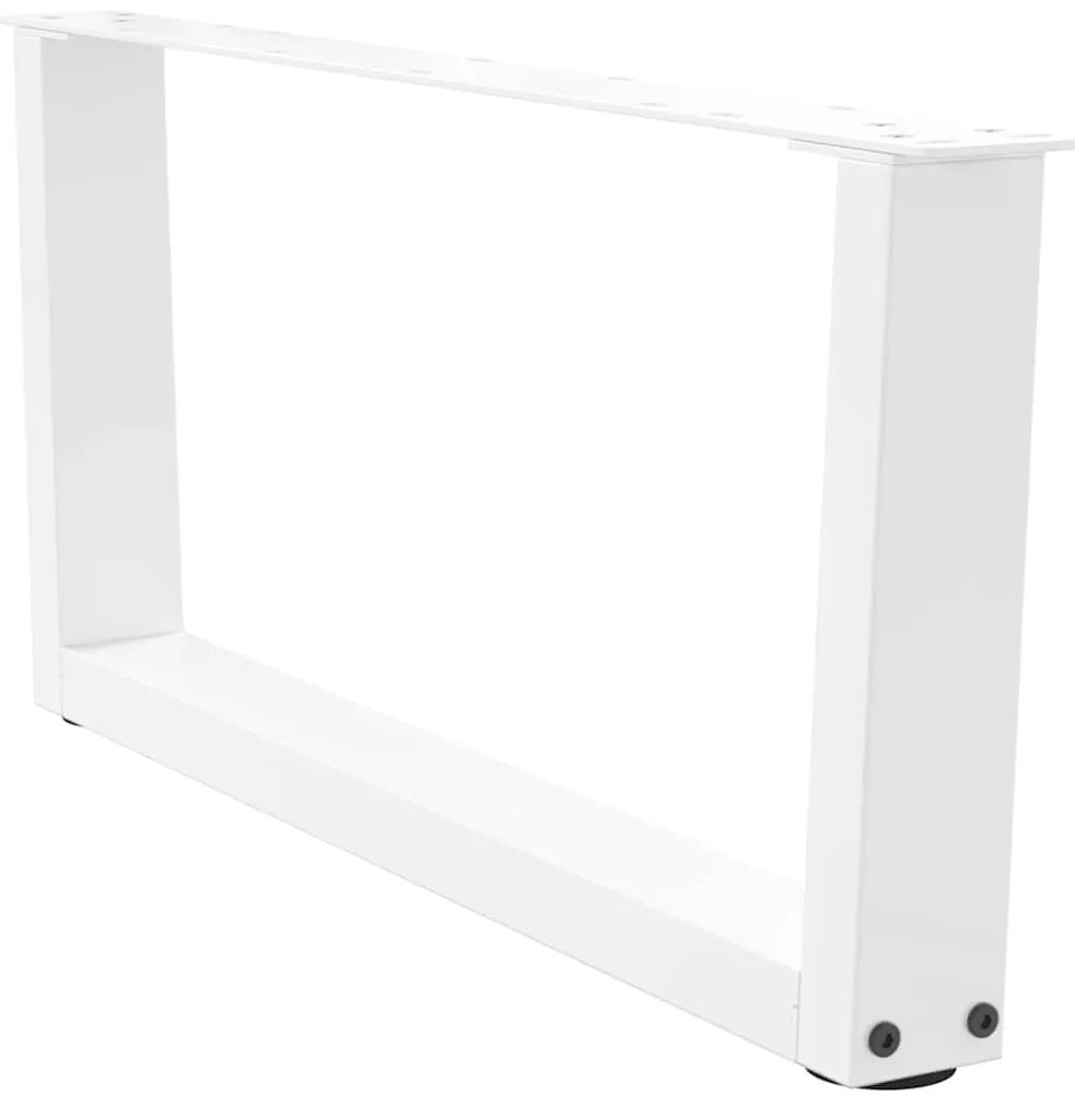 Pés para mesa de centro em V, 2 peças, branco, 70x(30-31,3) cm, aço