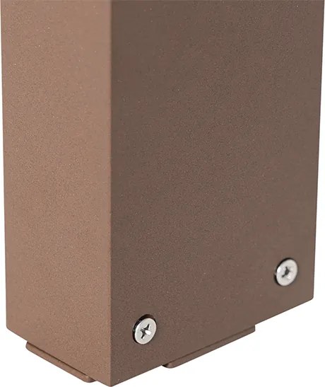 Candeeiro de pé exterior castanho ferrugem 50 cm com LED 2 luzes IP44 - Esmee