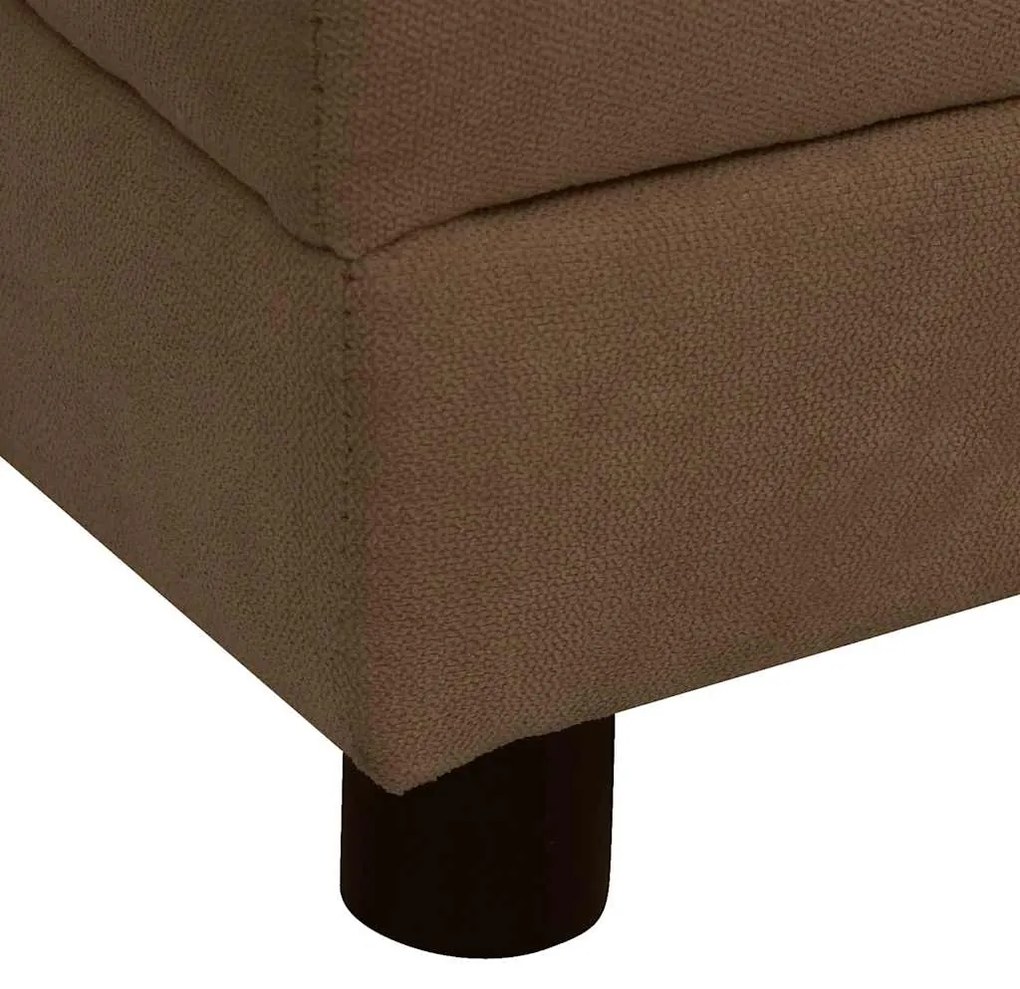 Sofá para cães com almofada 83x44x44 cm pelúcia castanho